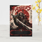 Samurai Protector Father Card カード (黄色い花)