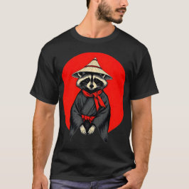 Samurai Raccoon, Japanese Raccoon Kimono Tシャツ