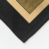 Samurai Raccoon Ronin Riding Boar Japanese Forest  フリースブランケット (角)