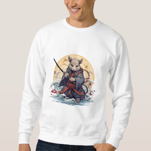  Samurai rat  Basic Sweatshirt スウェットシャツ (正面)