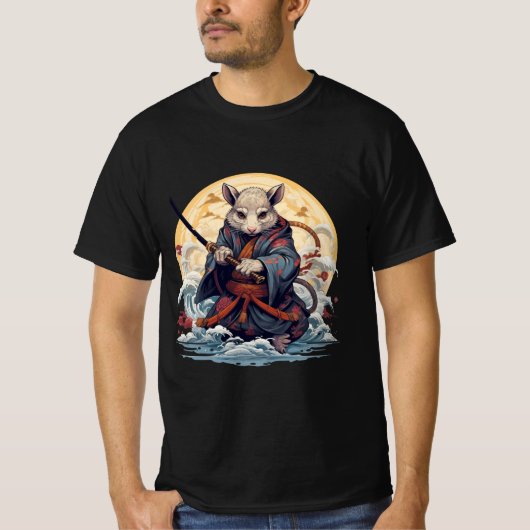 Samurai Rat Men's T-Shirts Tシャツ (正面)