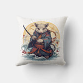 Samurai Rat Throw Pillows クッション (裏面)