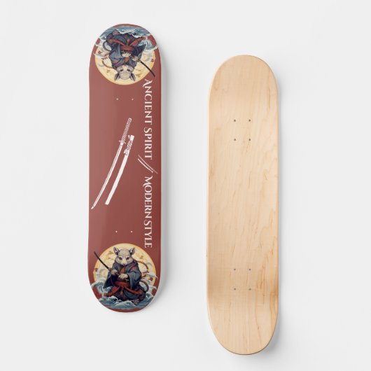 Samurai rat warrior Skateboard スケートボード (正面)