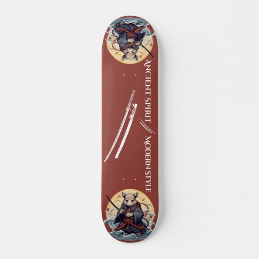 Samurai rat warrior Skateboard スケートボード (正面)