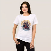 Samurai Rat Women's T-Shirts トライブレンドTシャツ (正面全面)