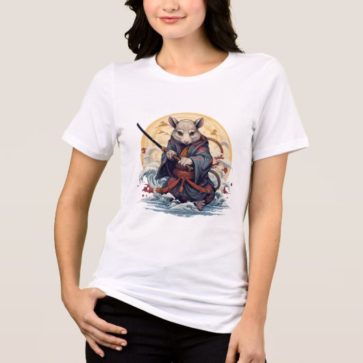 Samurai Rat Women's T-Shirts トライブレンドTシャツ (正面)