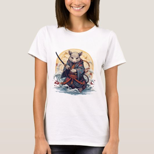 Samurai Rat Women's T-Shirts Tシャツ (正面)