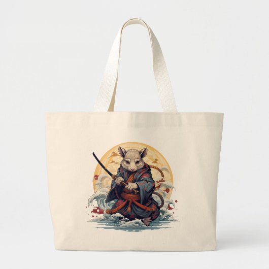 Samurai Rat Women's  Tote Bags ラージトートバッグ (正面)