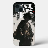 Samurai Ronin: Black & White Ink Case Case-Mate iPhoneケース (裏面)