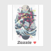 Samurai Skateboard Art – Japanese Spirit & Street シール (シート)