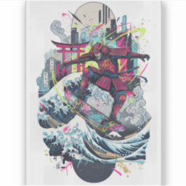 Samurai Skateboard Art – Japanese Spirit & Street  シール