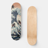 SAMURAI Skateboard – Japanese Ukiyo-e Inspired Art スケートボード (正面)
