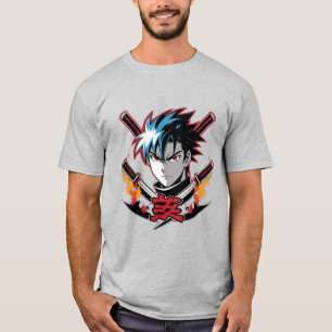 Samurai Soul アニメ戦士Tシャツ メンズ Tシャツ
