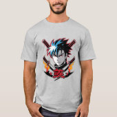 Samurai Soul | Anime Warrior T-Shirt for Men Tシャツ (正面)
