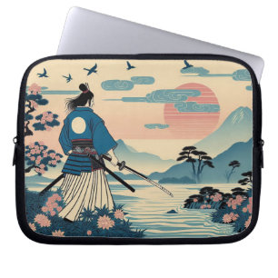 Samurai Spirit Laptop Case – Elegant Japanese Art  ラップトップスリーブ