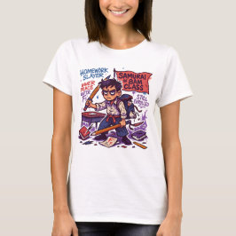 Samurai Student Back to School Shirt Tシャツ