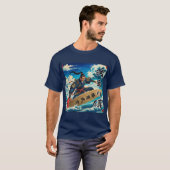 SAMURAI SURF【波乗り侍】乗右衛門② Tシャツ (正面フル)