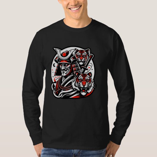 Samurai Tigers Quest Discover The Anime Samurai Ja Tシャツ (正面)