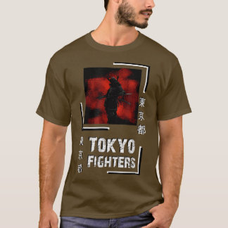 Samurai Tokyo Fighters FanArt Style Top (2) Tシャツ