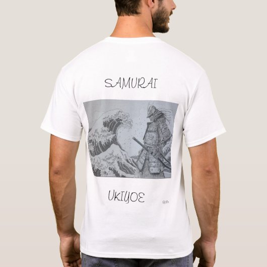 Samurai&Ukiyoe Men's tee Tシャツ (裏面)