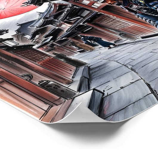 Samurai Under the Blood Moon Poster ポスター (角)