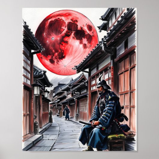 Samurai Under the Blood Moon Poster ポスター (正面)