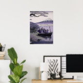 Samurai Wall Art Mount Fuji Japanese Poster ポスター (ホームオフィス)