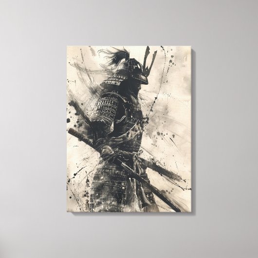 Samurai Warrior キャンバスプリント (正面)