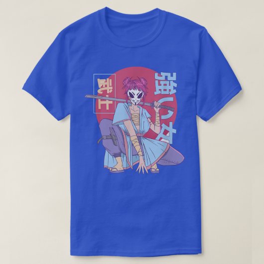 Samurai Warrior 日本の Anime Japan (2) Tシャツ (デザイン正面)