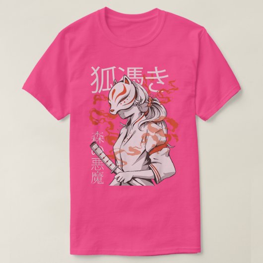 Samurai Warrior 日本の Japan Anime (2) Tシャツ (デザイン正面)