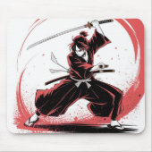 Samurai Warrior Anime Mousepad マウスパッド (正面)
