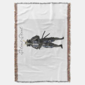 Samurai warrior blanket スローブランケット (正面縦)
