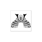 Samurai warrior helmet ornament with hoe / 鍬形兜 ラバースタンプ (インプリント)