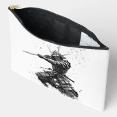 Samurai Warrior in Action Japanese Art Ceramic  アクセサリーポーチ (見開き)