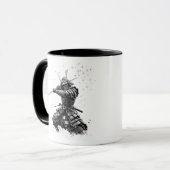 Samurai Warrior in Action Japanese Art Ceramic マグカップ (正面左)