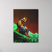 Samurai Warrior in Golden Armor – Epic Japanese キャンバスプリント (正面)