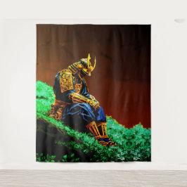 Samurai Warrior in Golden Armor – Epic Japanese タペストリー