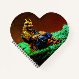 Samurai Warrior in Golden Armor – Epic Japanese ノートブック