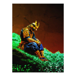 Samurai Warrior in Golden Armor – Epic Japanese フォトプリント