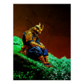 Samurai Warrior in Golden Armor – Epic Japanese ポスター (正面)