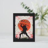 Samurai Warrior Japanese Swordsman ポストカード (スタンド正面)