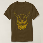 Samurai Warrior Mask, Hannya Oni Mask Japan Anime1 Tシャツ (デザイン正面)