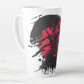 Samurai Warrior Mug – Bushido Code Design カフェラテマグ (左アングル)