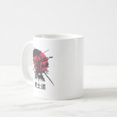 Samurai Warrior Mug – Bushido Code Design コーヒーマグカップ (正面左)