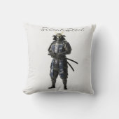 Samurai warrior pillow クッション (正面)