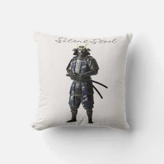 Samurai warrior pillow クッション (正面)