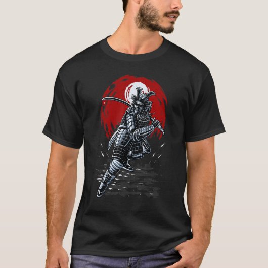 Samurai Warrior Red Circle Tシャツ (正面)