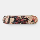 Samurai warrior Skateboard スケートボード (横)