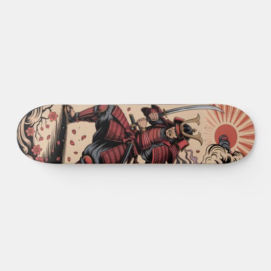 Samurai warrior Skateboard スケートボード (横)