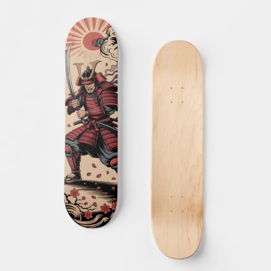 Samurai warrior Skateboard スケートボード (正面)